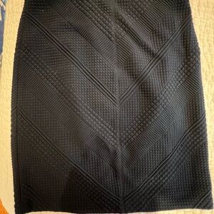 Tory Burch navy Ribbed Pencil Mini Skirt